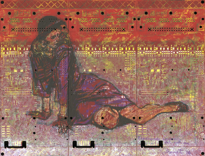 Electropintura, Circuitos grasos